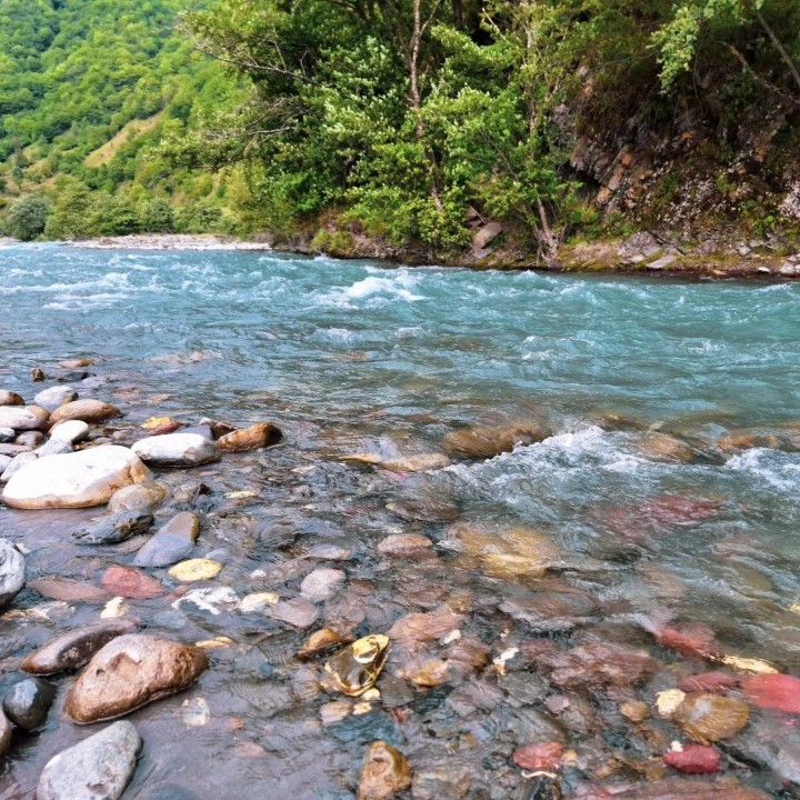 Georgian river Aragvi