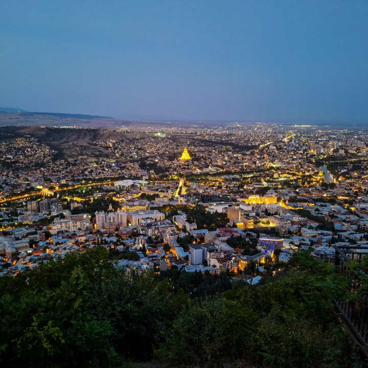 Tbilisi aerial view