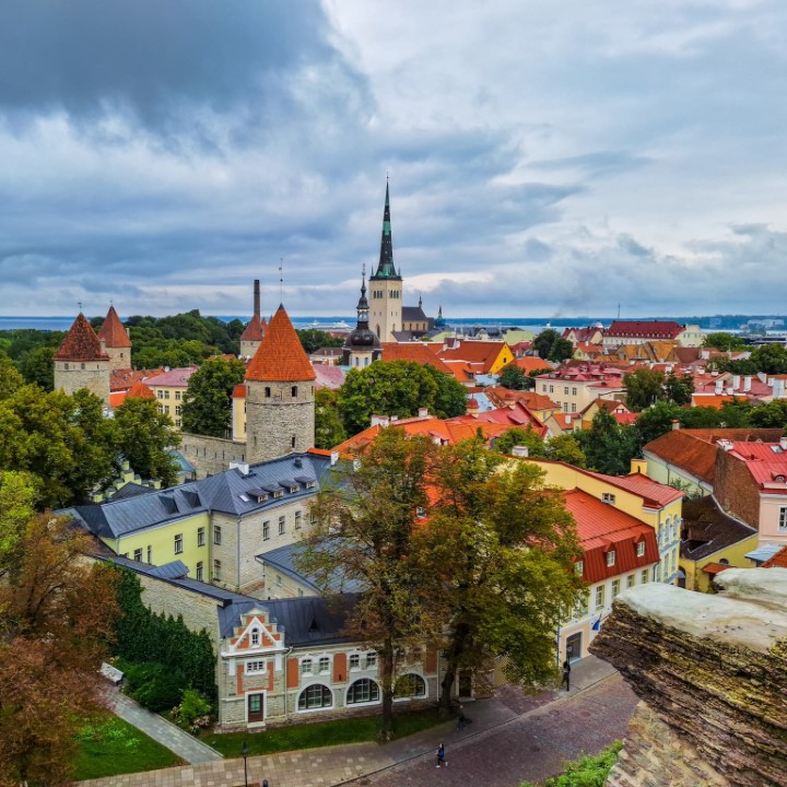 Aerial view of Tallinn, Estonia